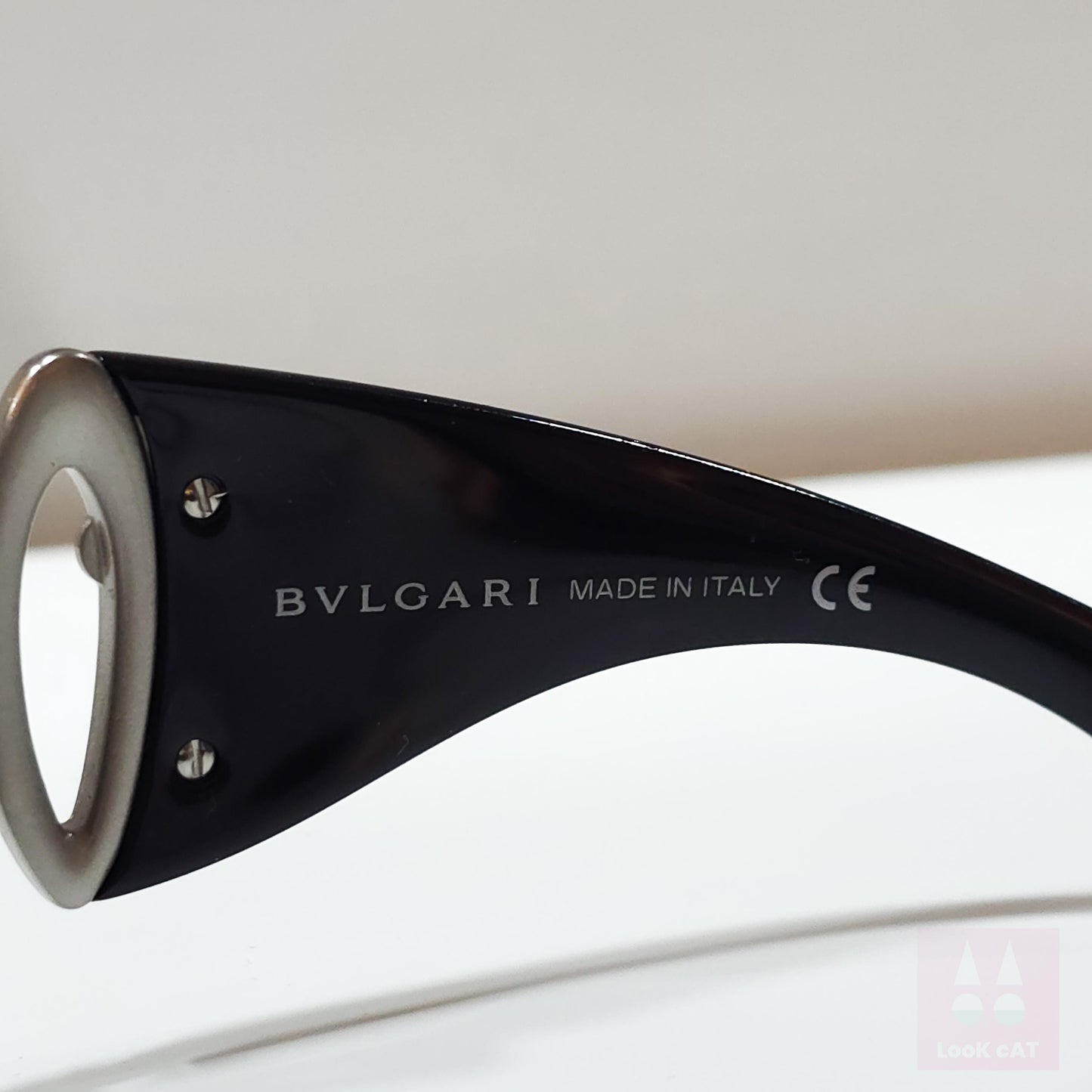 Occhiali da sole vintage Bvlgari 8016 nero lunetta brille sfumature y2k