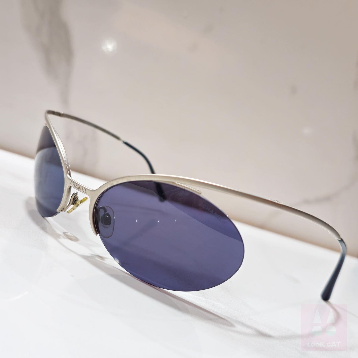 Chanel 4001 Karl Lagerfeld occhiale da sole vintage raro lunetta brille anni '90 tonalità cyber