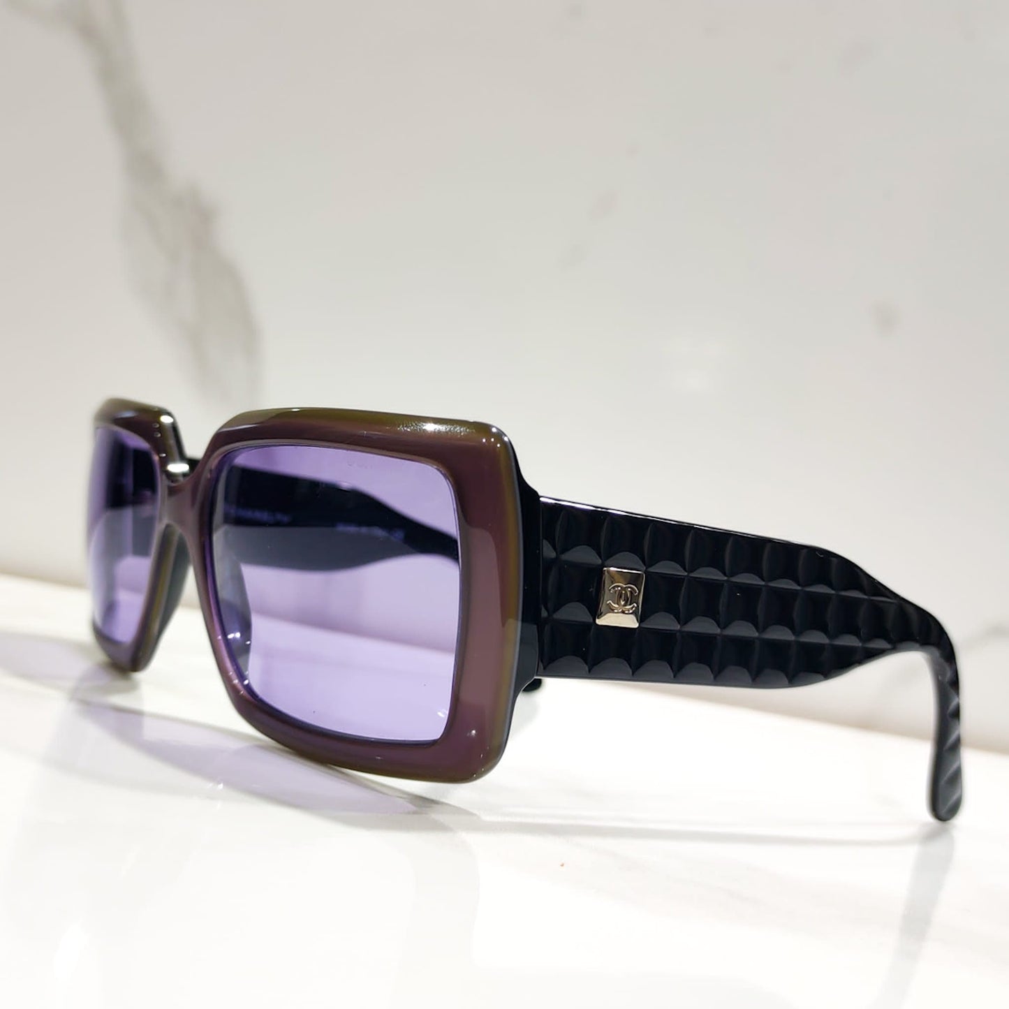 Chanel mod 5028 occhiali da sole lunetta brille y2k sfumature rimless