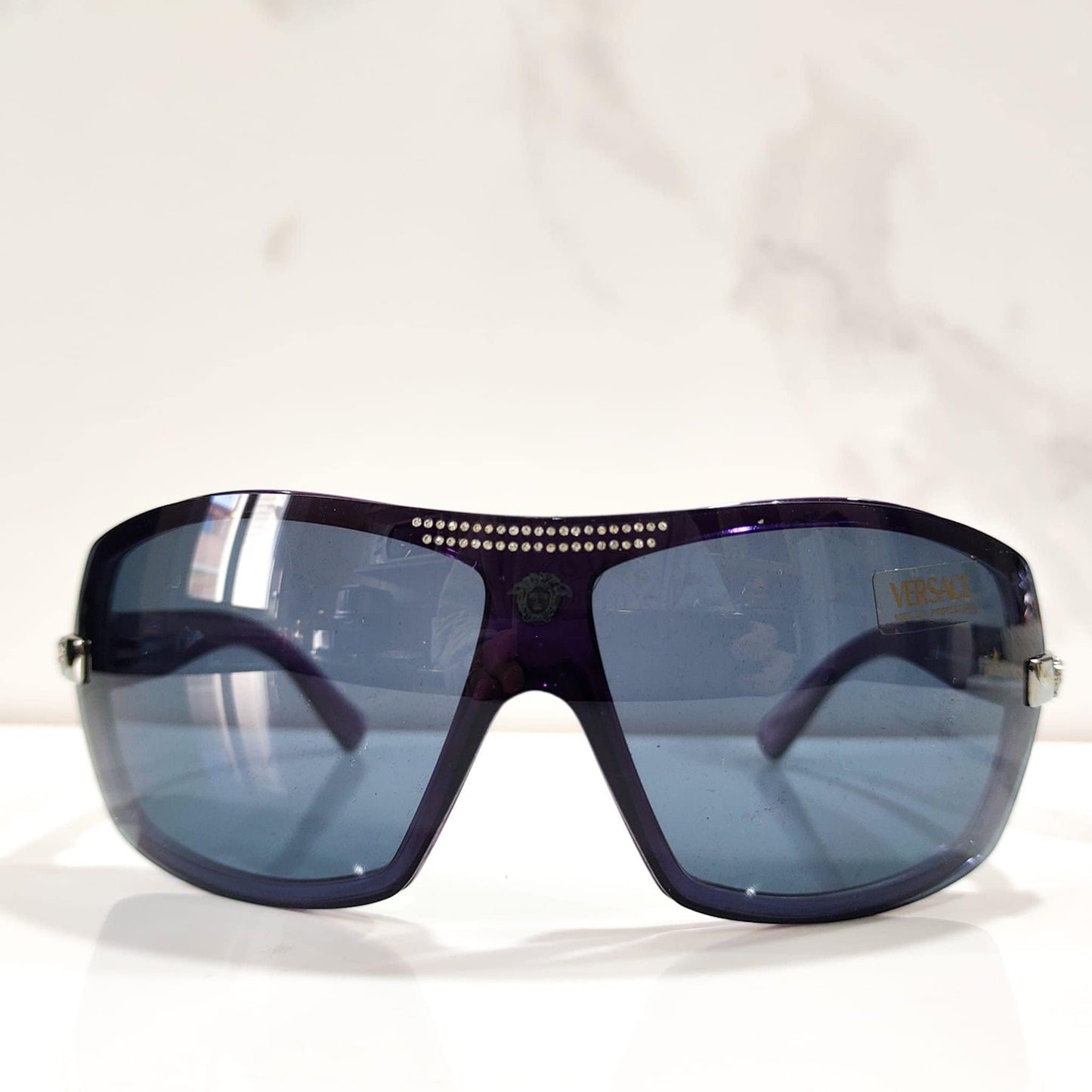 Versace 型号 4075 太阳镜 wrap shield lunette brille y2k 色调