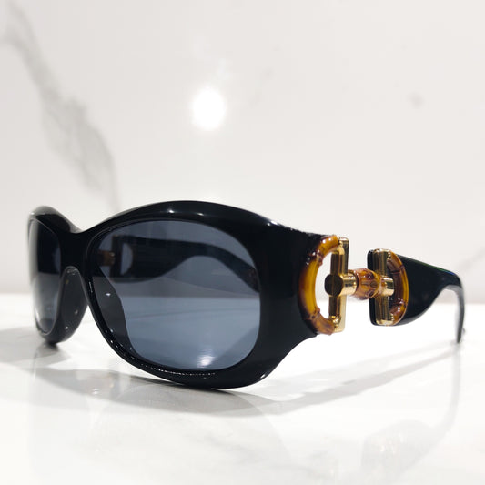 Gucci bamboo 2970 occhiali da sole vintage occhiali lunetta brille anni '90