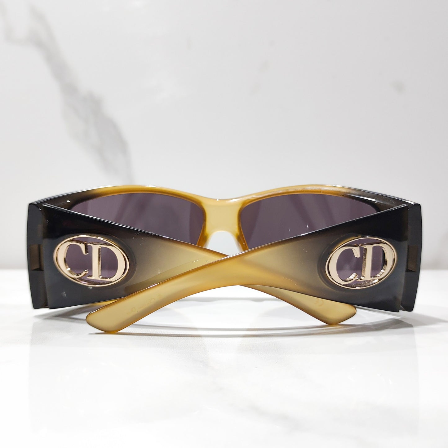 Dior vintage Flavor 1 wrap 太阳镜 y2k 半月形太阳镜