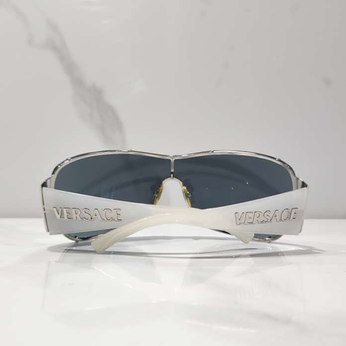 Occhiali da sole Versace mod 2057 scudo Y2k lunetta brille sfumature anni '90