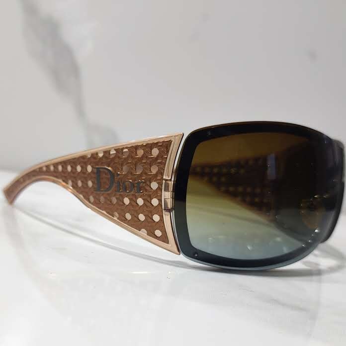 复古 Christian Dior Quadrille y2k NOS 太阳镜从未使用过字母组合包裹眼镜 gafas