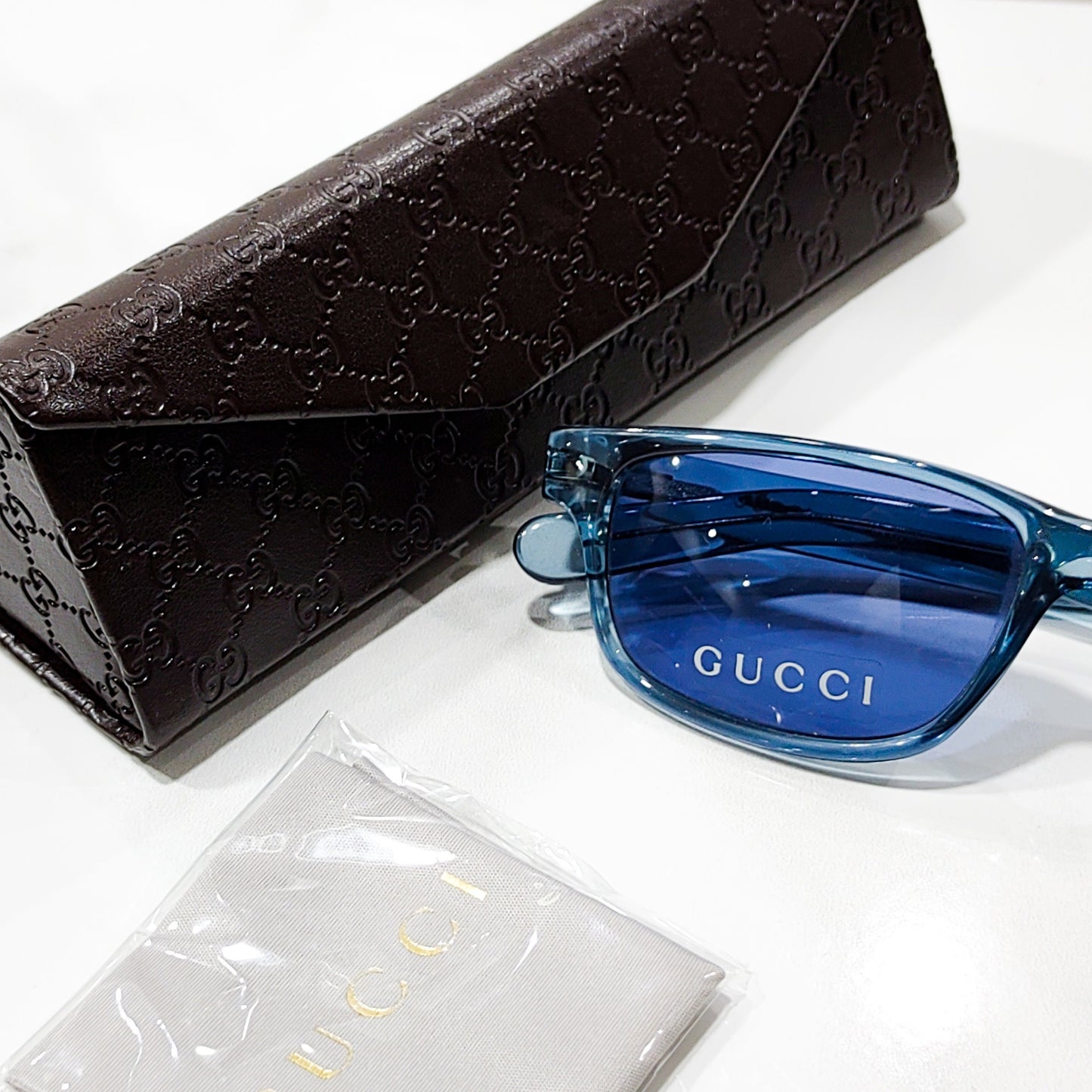 Gucci GG 1174 occhiali da sole vintage NOS occhiali lunetta brille y2k mai usato