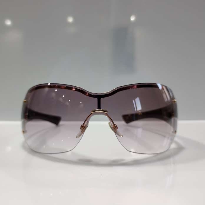 Gucci GG 1825 Y2K 复古包裹式防护太阳镜 gafas 90 年代交织字母厚实