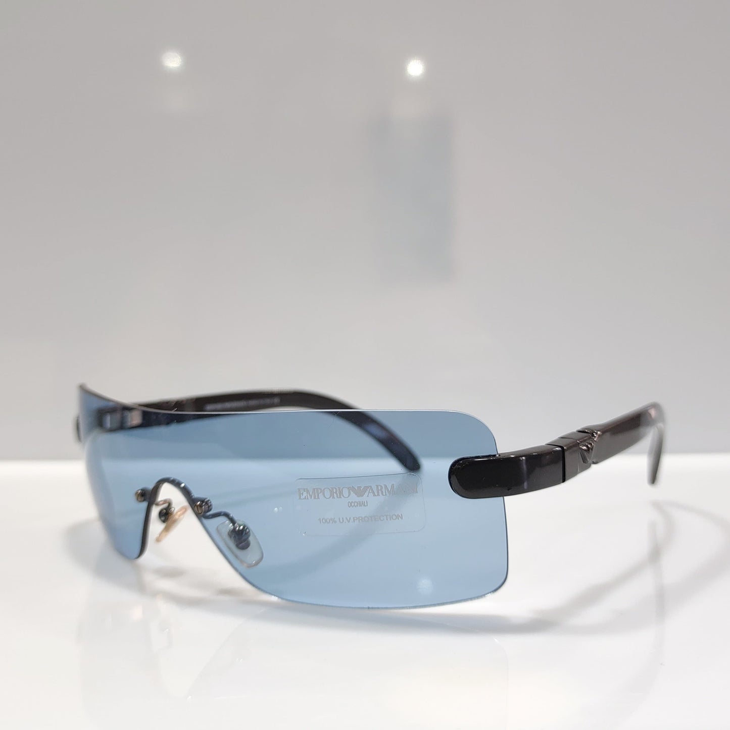 阿玛尼太阳镜 632 s wrap shield lunette brille tone y2k 90s