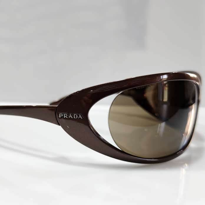 Prada SPR 05I Y2K occhiali da sole vintage NOS occhiali gafas wrap shield