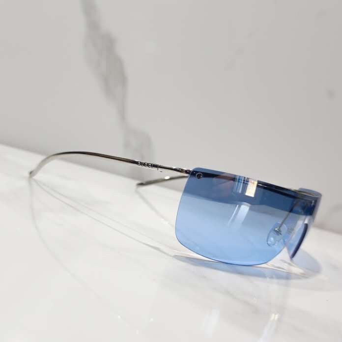 Gucci 2681 occhiali da sole vintage scudetto NOS occhiali lunette brille y2k mai usati