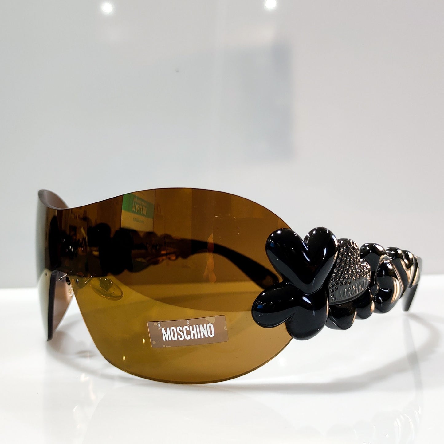 Moschino MO51405 NOS wrap shield 太阳镜 brille lunette y2k shades