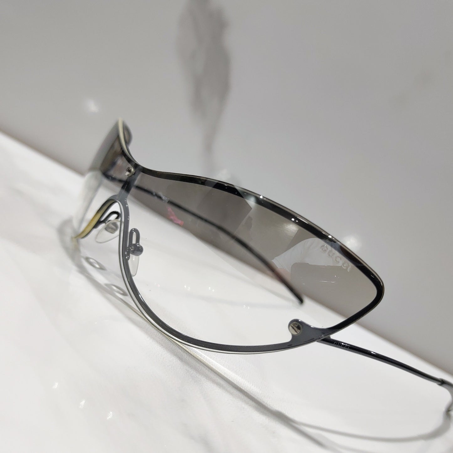 Gucci GG 2665 occhiali da sole vintage wrap shield occhiali lunetta brille y2k
