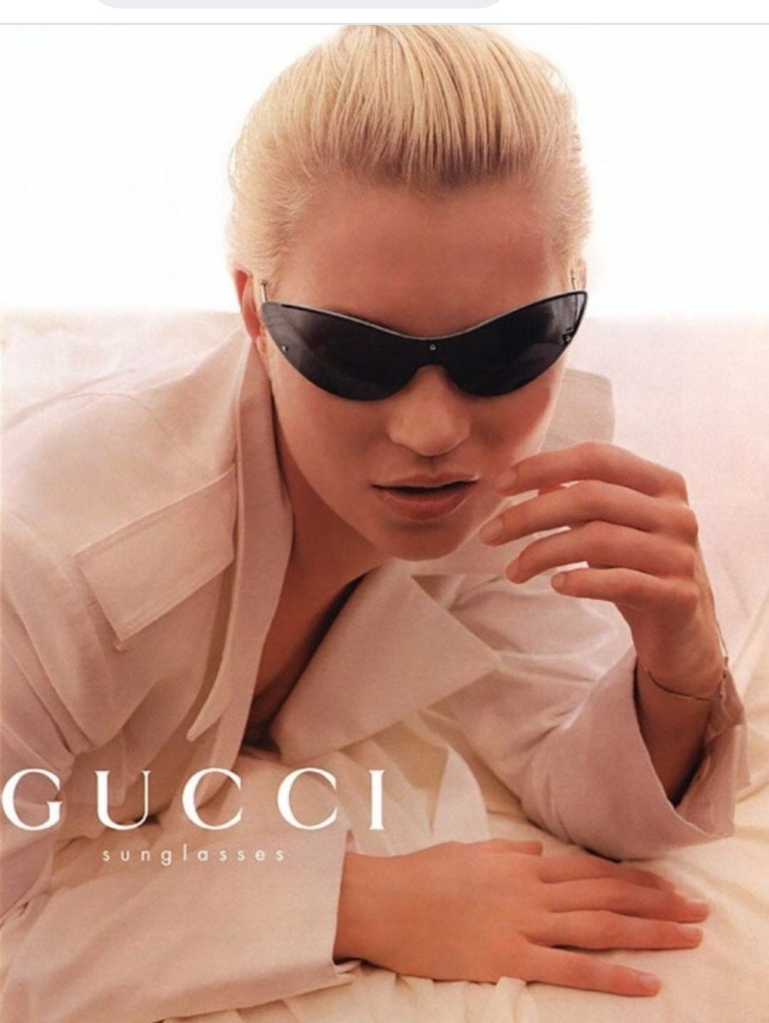 Gucci GG 2665 occhiali da sole vintage wrap shield occhiali lunetta brille y2k