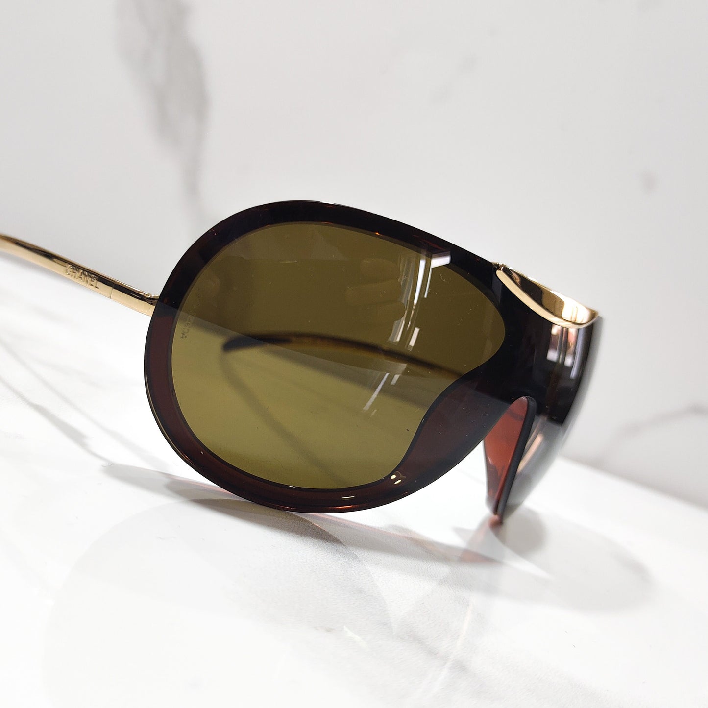 Occhiali da sole Chanel modello 6006 Nos lunette brille y2k shades new old stock