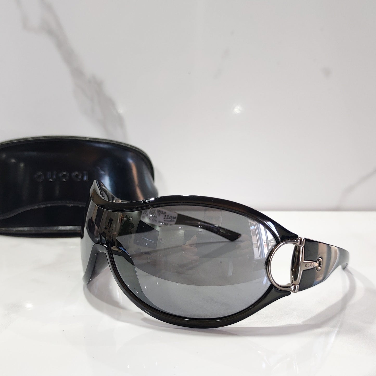 Gucci GG 2561 occhiali da sole vintage wrap shield occhiali lunette brille y2k