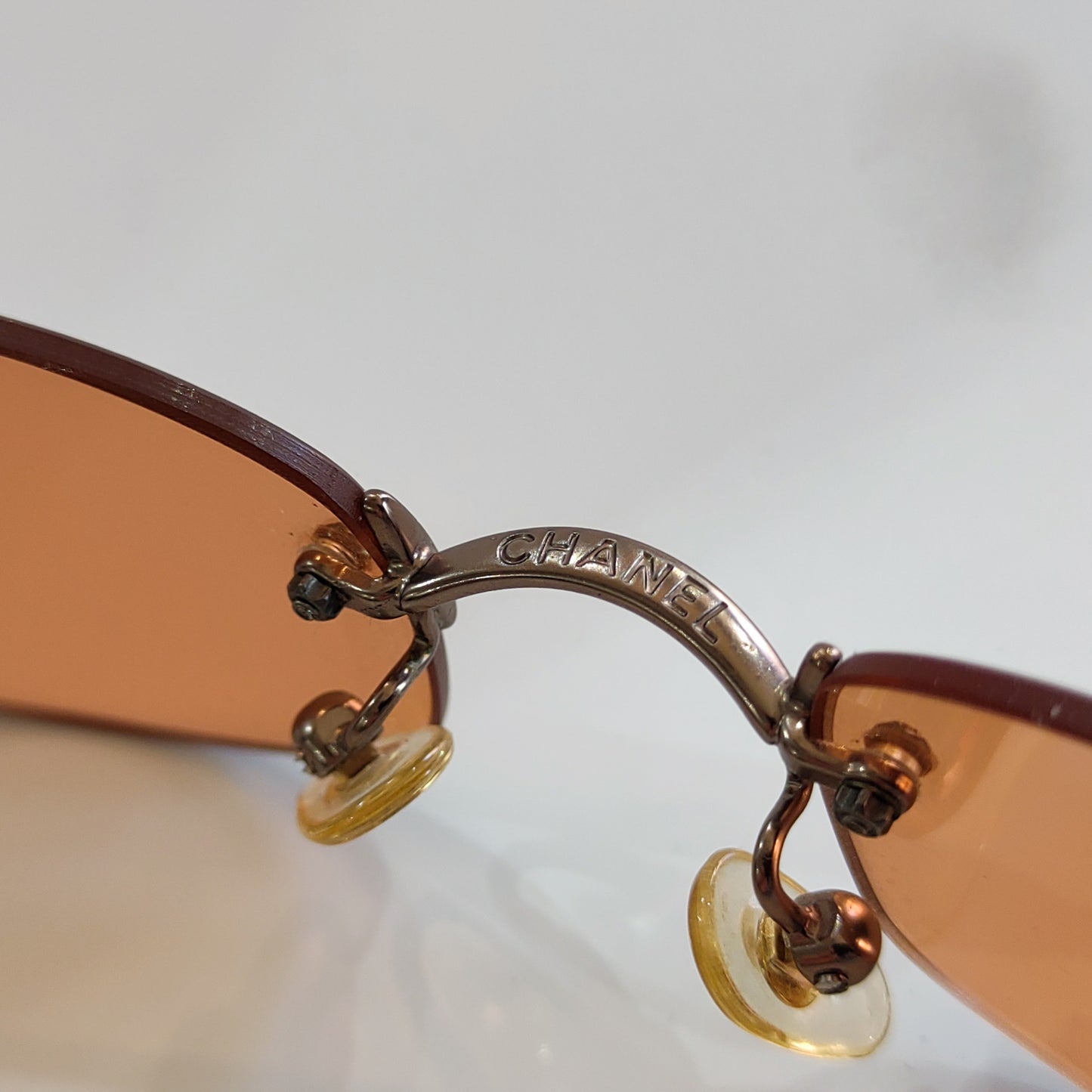 Chanel modello 4002 occhiali da sole lunetta brille y2k tonalità rimless