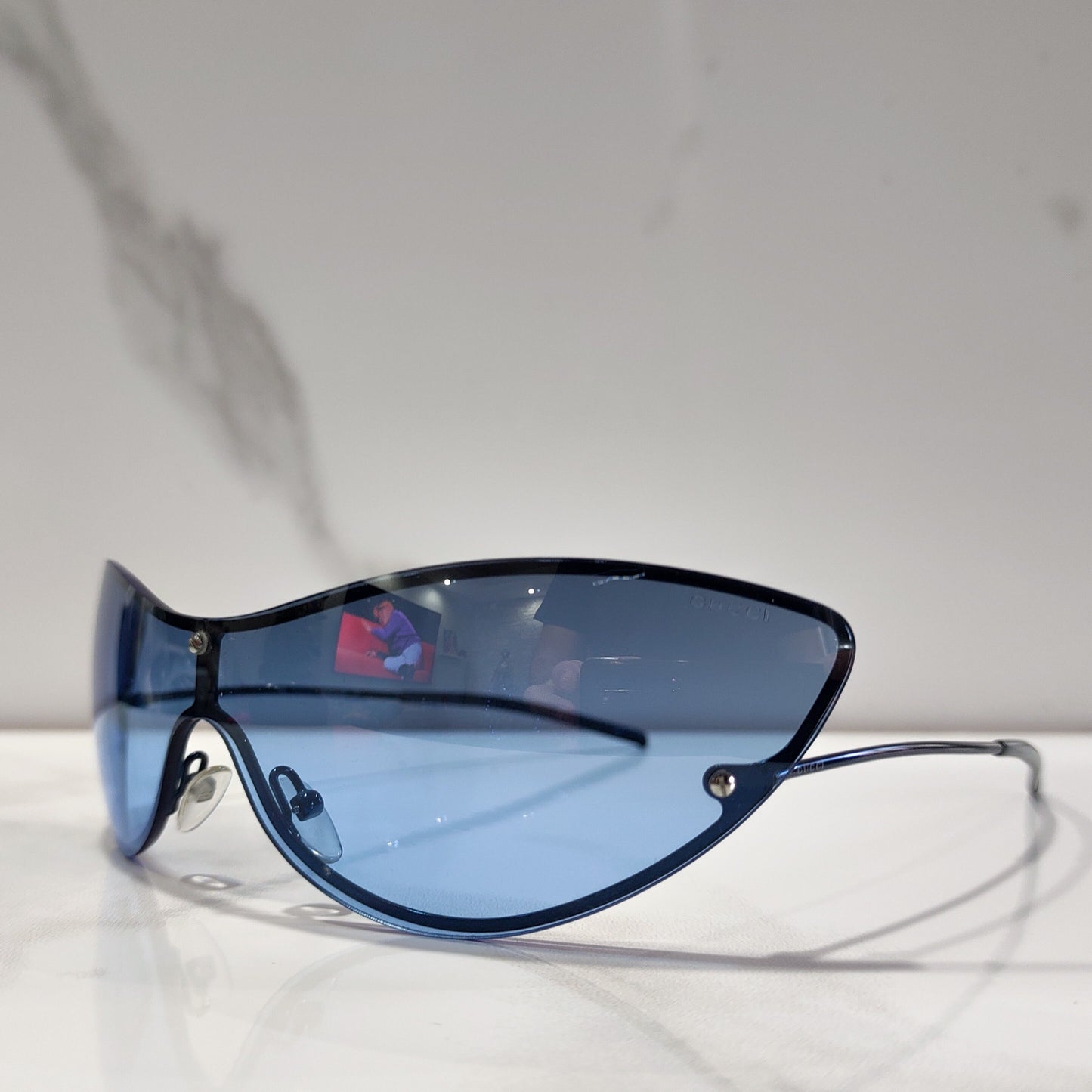 Gucci Tom Ford vintage 2665 occhiali da sole wrap shield occhiali lunette brille y2k