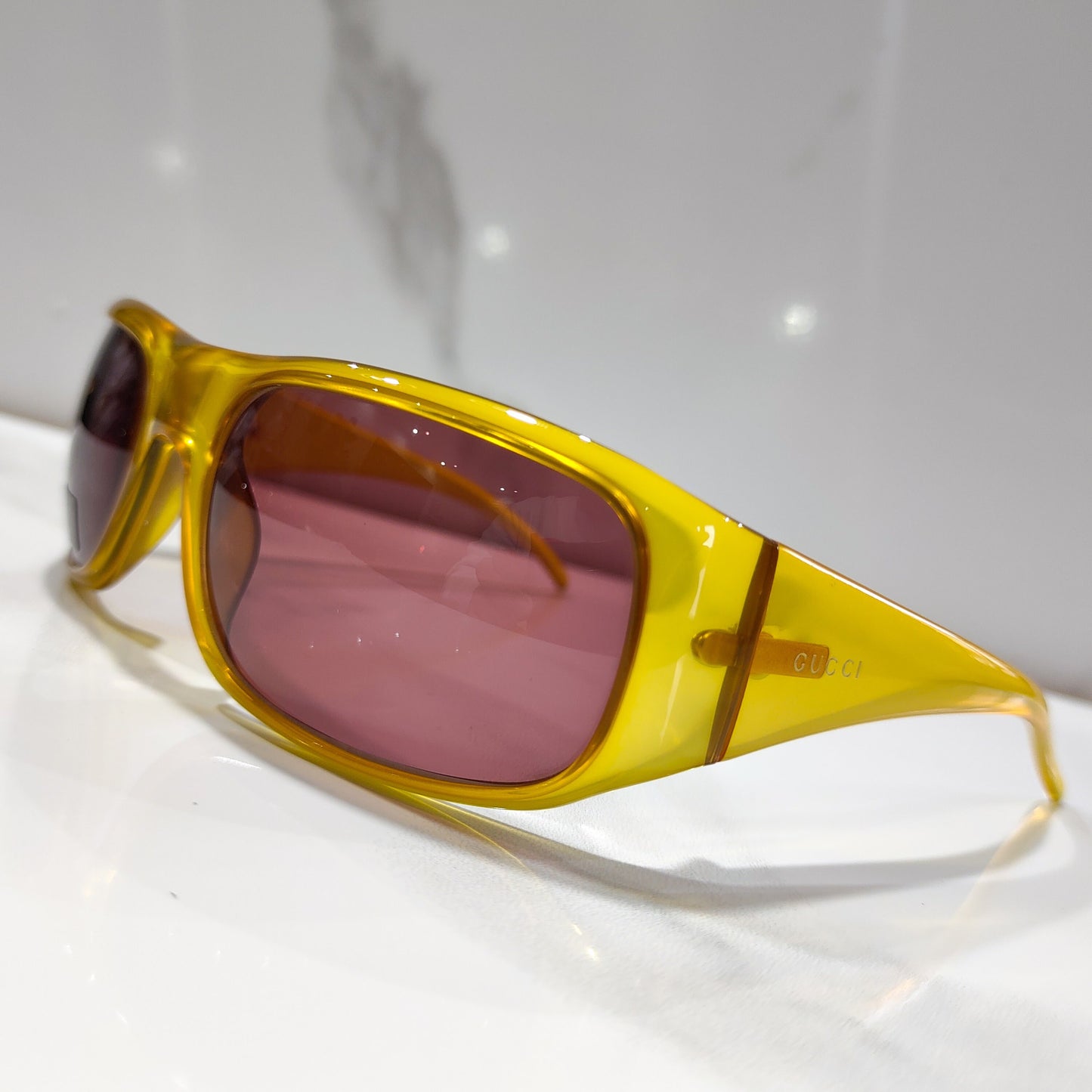 Gucci GG 1430 复古包裹式防护眼镜太阳镜 lunette brille y2k 从未使用过
