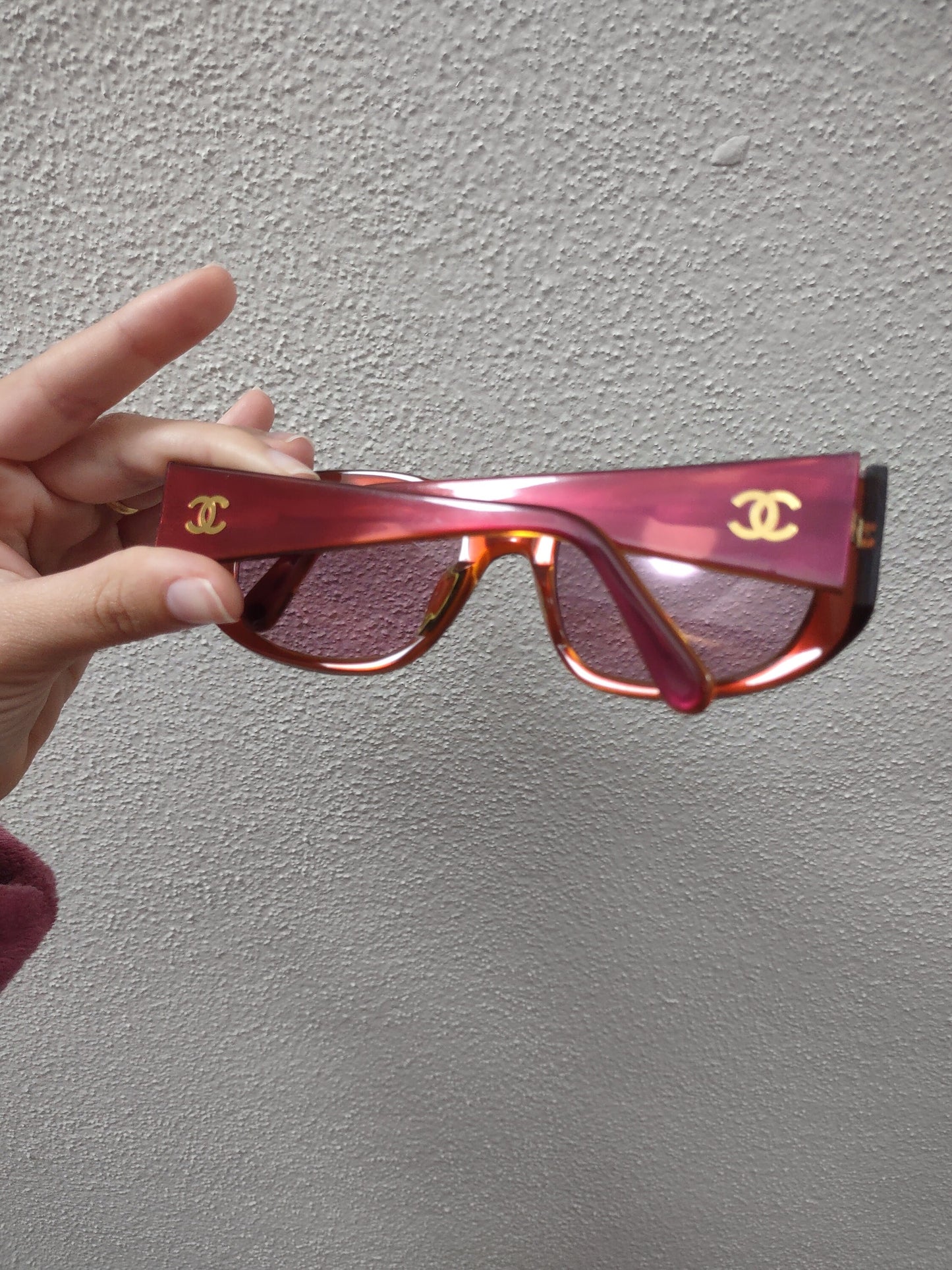 Chanel occhiali da sole vintage occhiali gafas 90s made in italy o