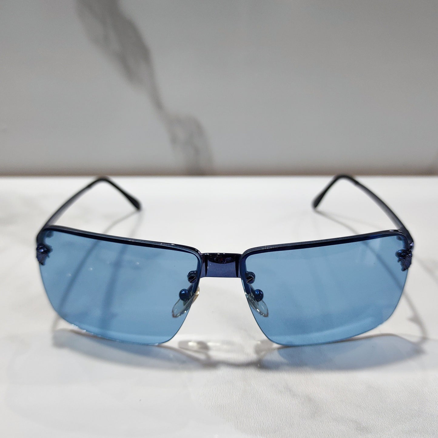 Occhiali da sole Gianni Versace X67 senza montatura vintage y2k occhiali lunetta