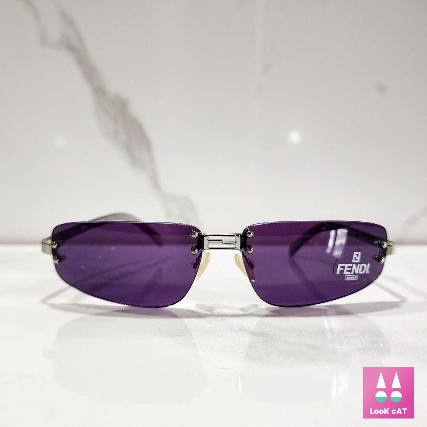 Fendi 型号 SL7299 brille bezel 太阳镜 y2k 无框色调