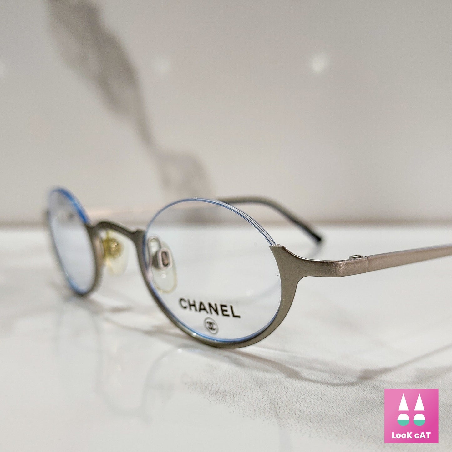Chanel 2010 montatura occhiali da vista lunetta brille y2k tonalità rimless