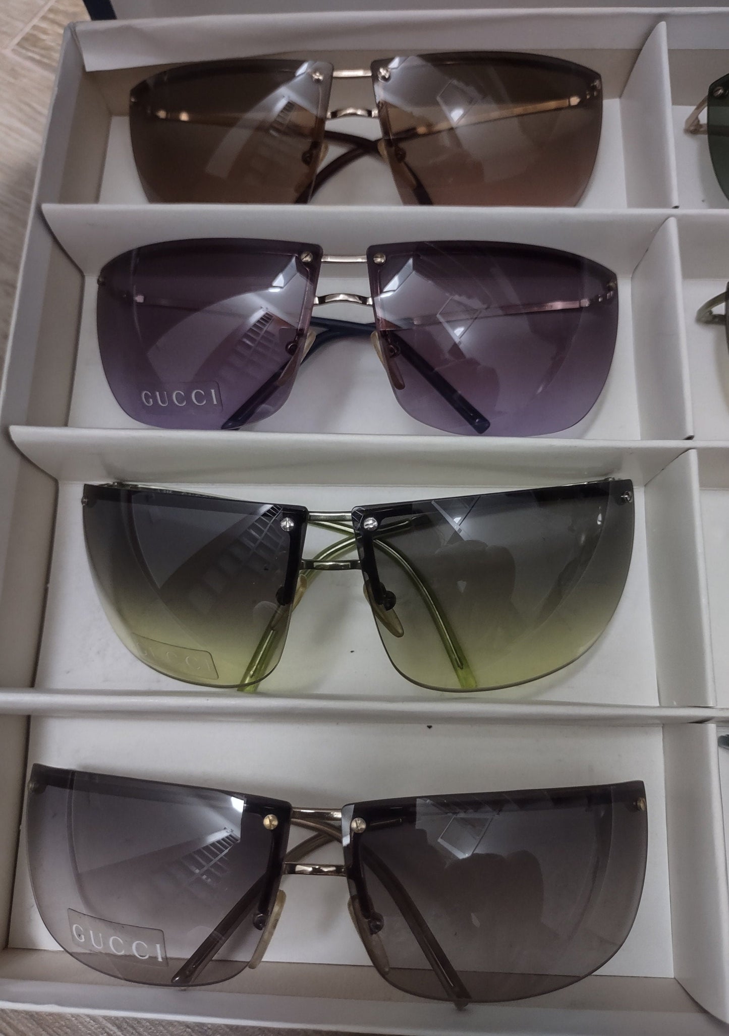 Gucci 2652 occhiali da sole vintage NOS occhiali lunette brille y2k mai usati