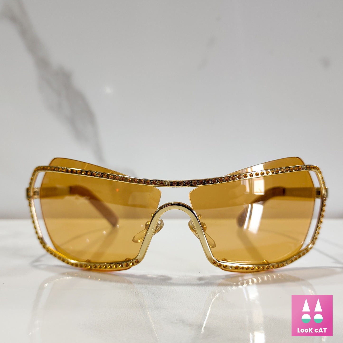 Versace 2034 occhiali da sole vintage wrap shield occhiali gafas 90s y2k