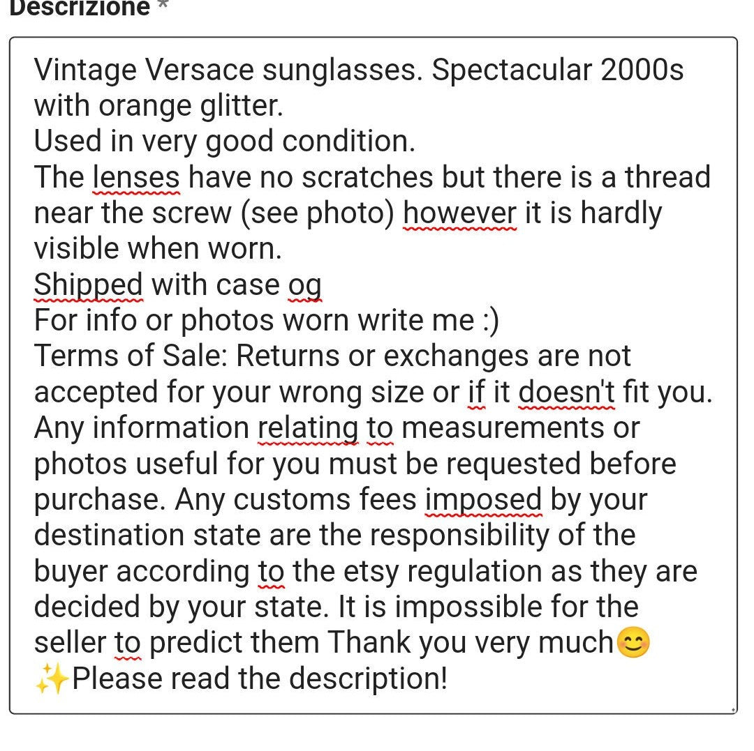 Versace 2034 复古包裹式防护太阳镜 gafas 90 年代 y2k