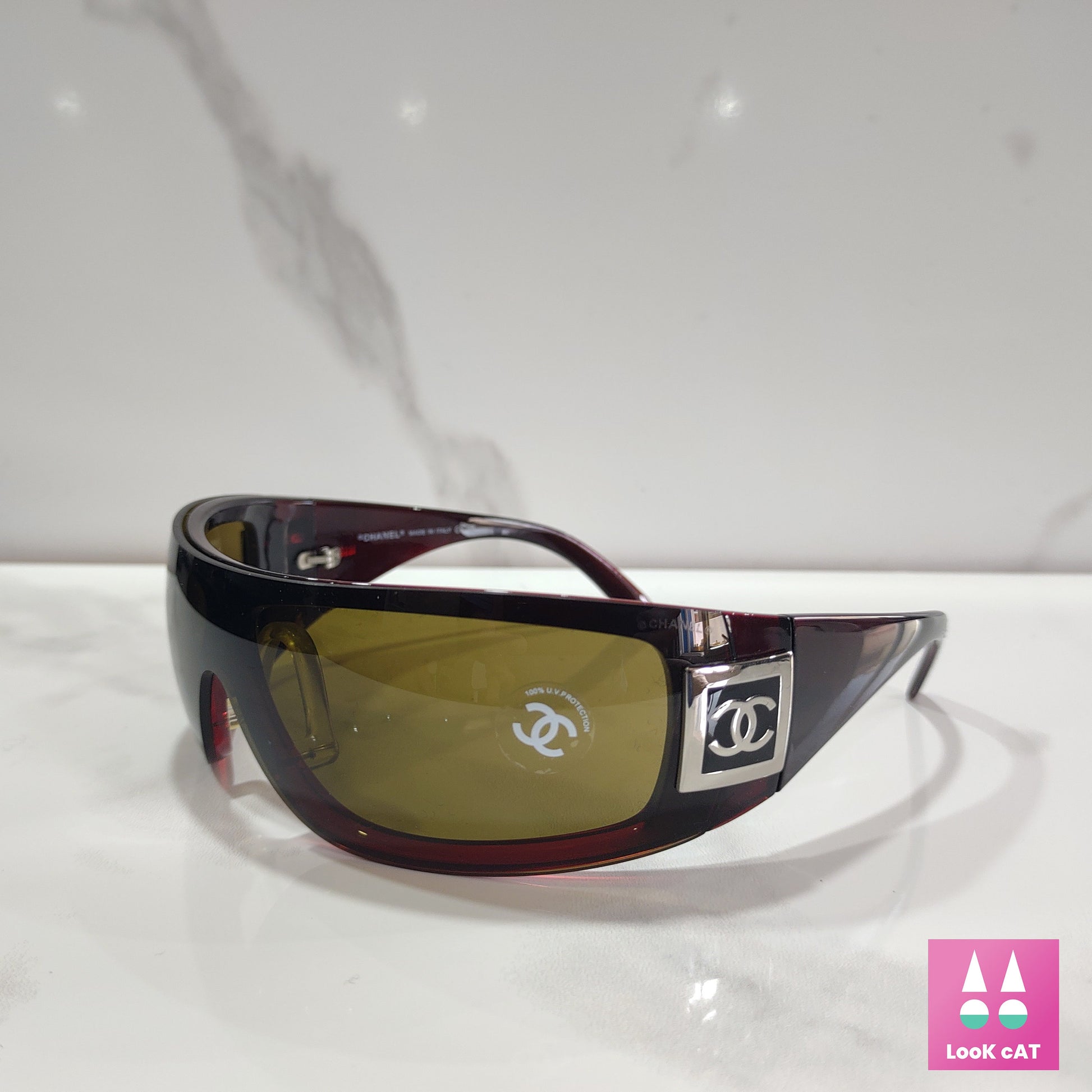 Chanel modello 5085 sunglasses NOS wrap shield lunette Never used bril –  LookcatSunglasses