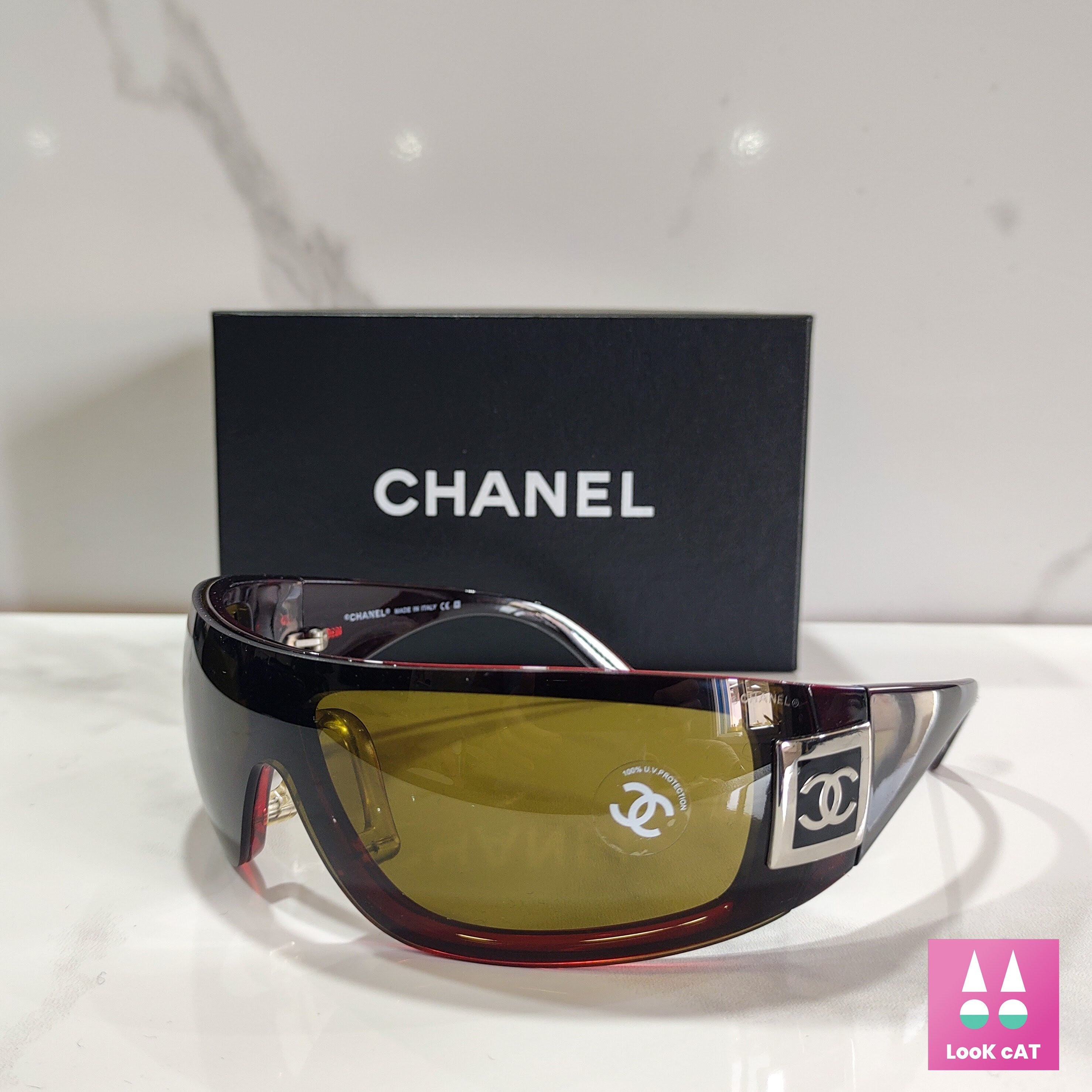 Chanel model 5085 sunglasses NOS wrap shield lunette Never used brille