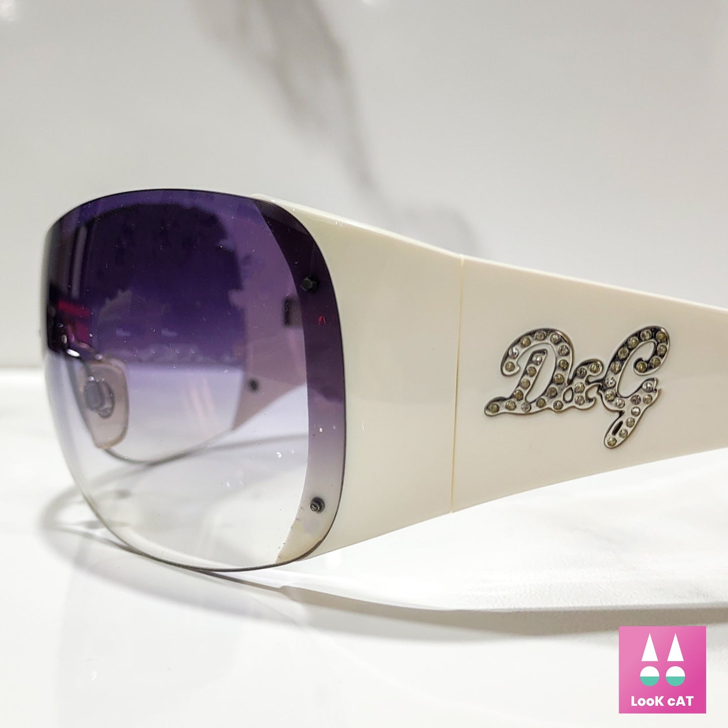 Dolce e Gabbana 8037B Y2K occhiali da sole vintage occhiali gafas wrap shield