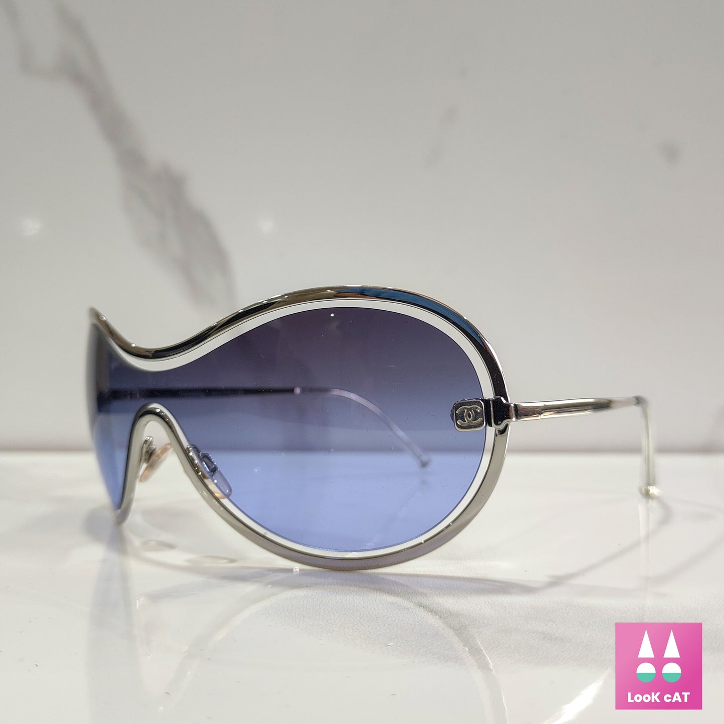 香奈儿型号 4030 太阳镜包裹护罩 NOS 从未使用过 lunette brille y2k 色调
