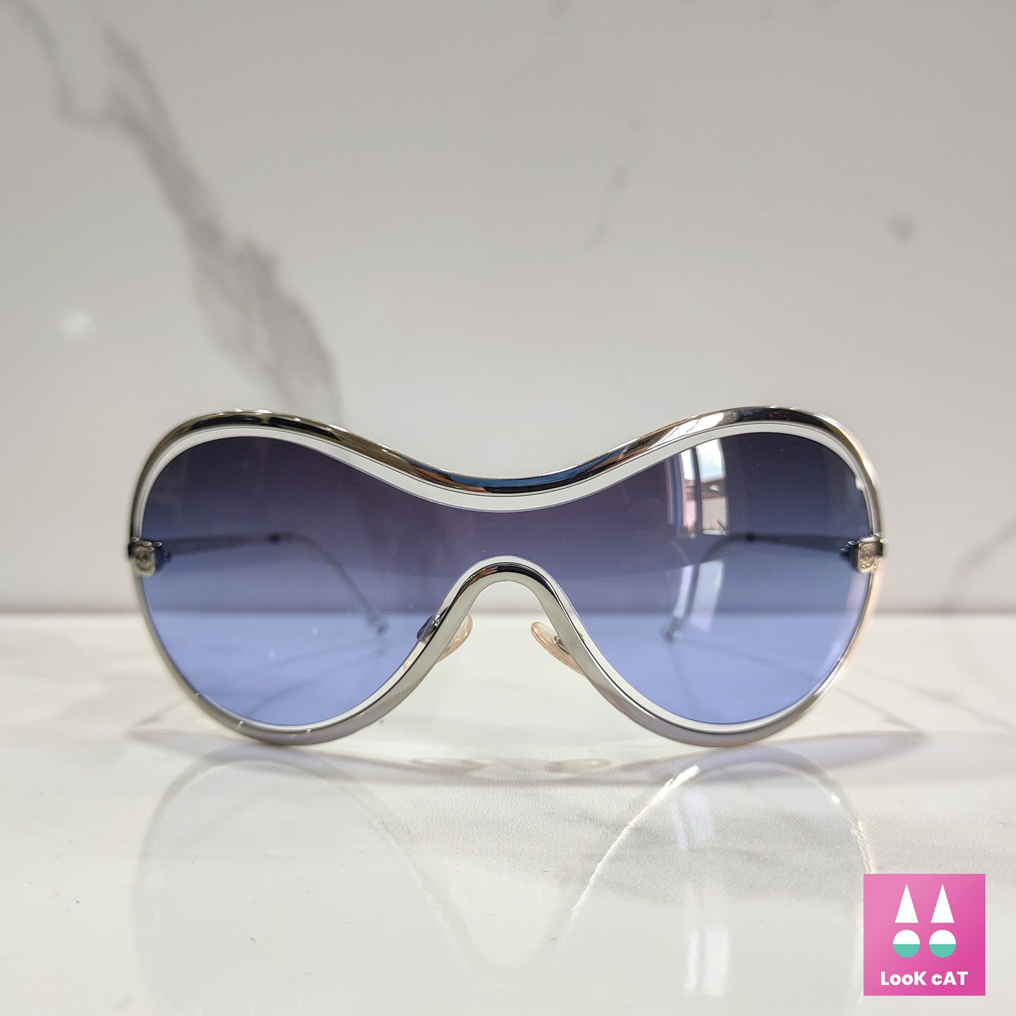 香奈儿型号 4030 太阳镜包裹护罩 NOS 从未使用过 lunette brille y2k 色调