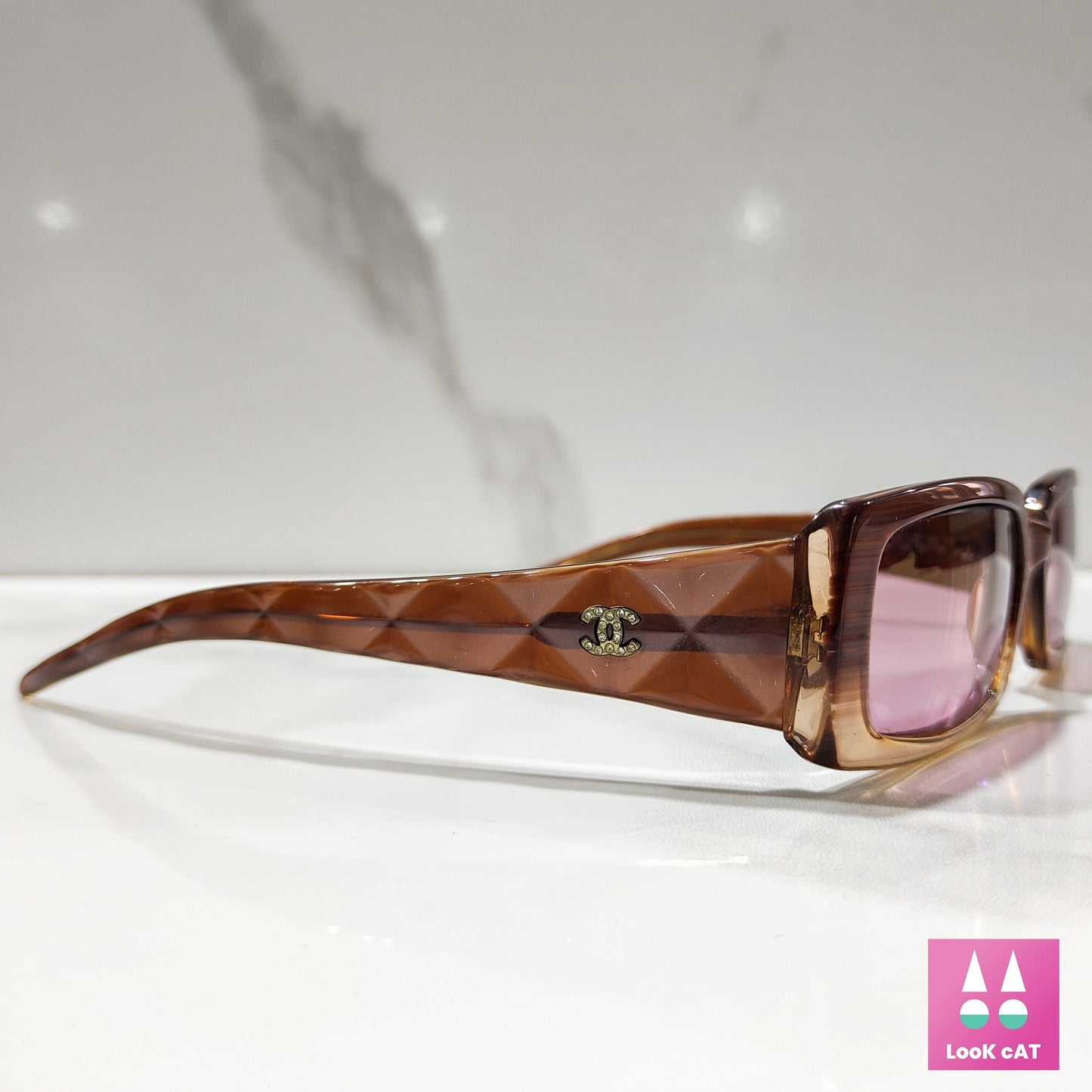 Chanel sunglasses model 5046 Pink lunette brille y2k shades rimless