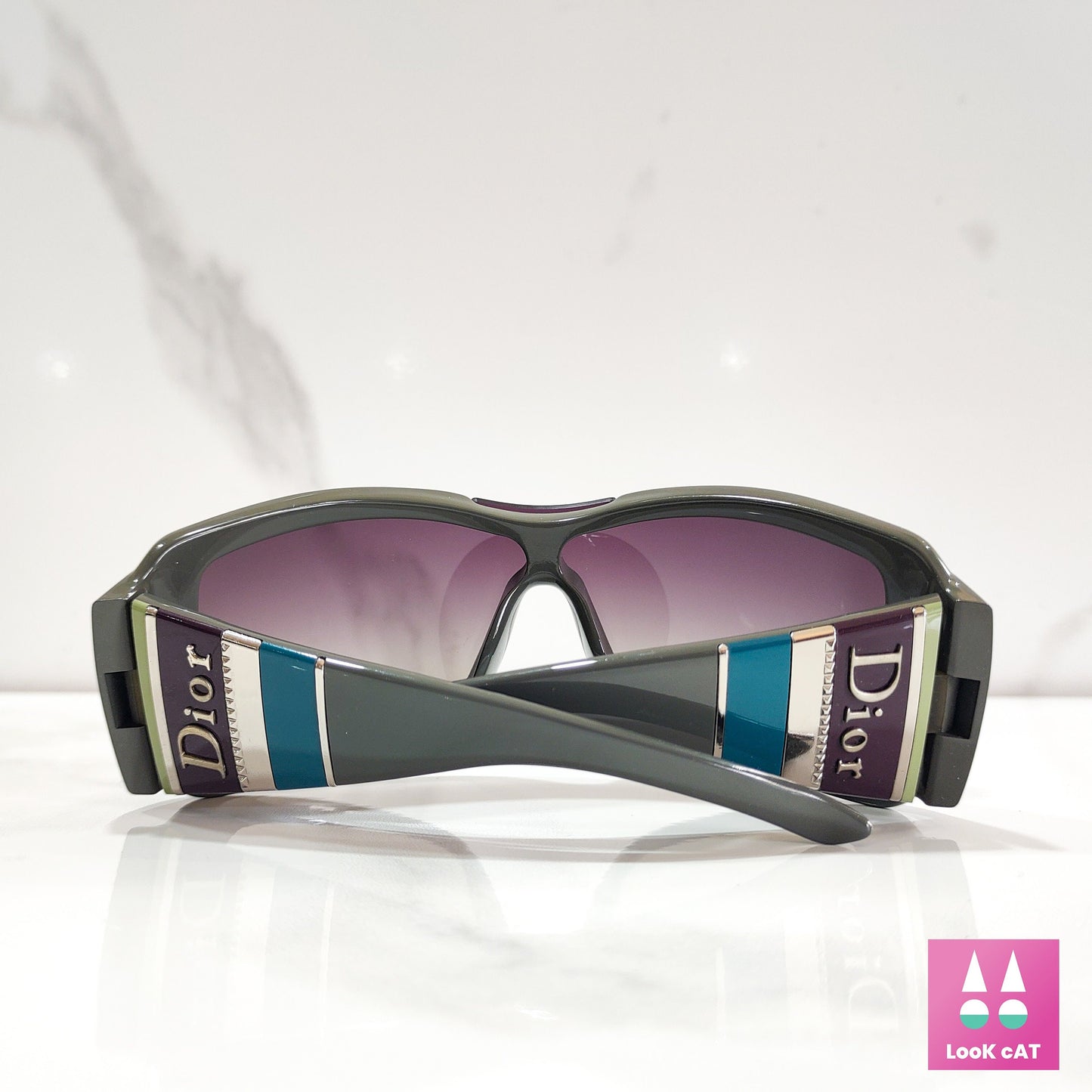 Dior Stripes 2 复古环绕式防护太阳镜 NOS 眼镜 gafas y2k 罕见