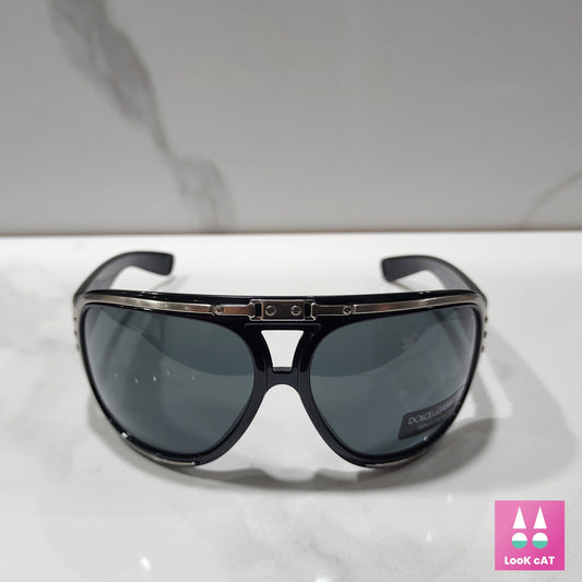 Dolce and Gabbana DG 6045 Y2K vintage sunglasses shield wrap gafas glasses