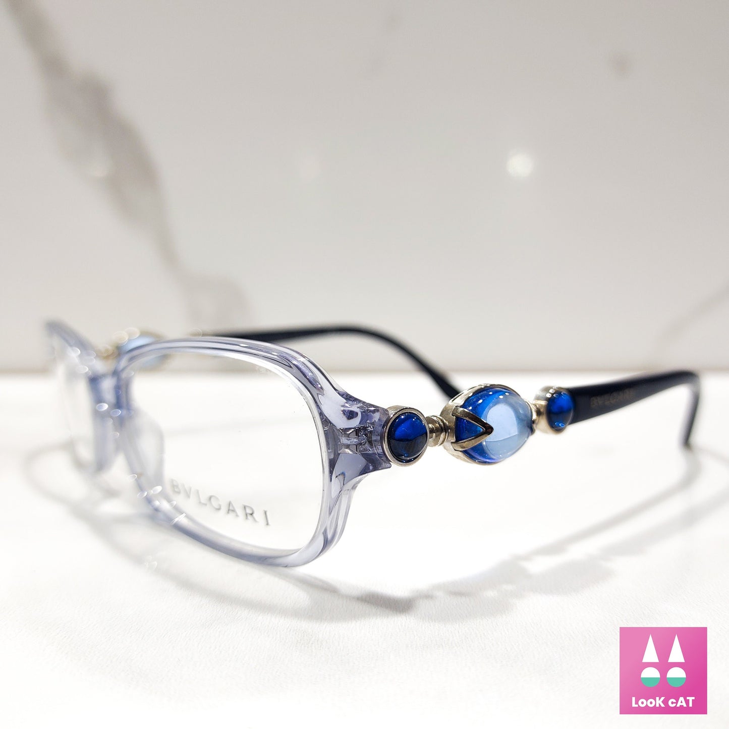 Bvlgari 4046 b 眼镜框眼镜宝石边框 brille y2k 无框色调