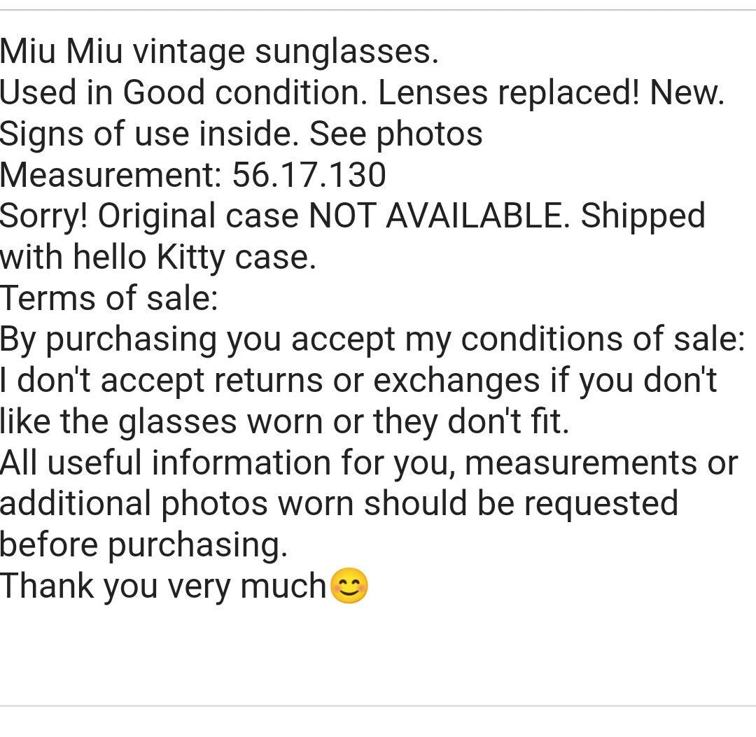Occhiali da sole Miu Miu SMU 14F lunette brille y2k tonalità anni '90 monogramma designer genuino
