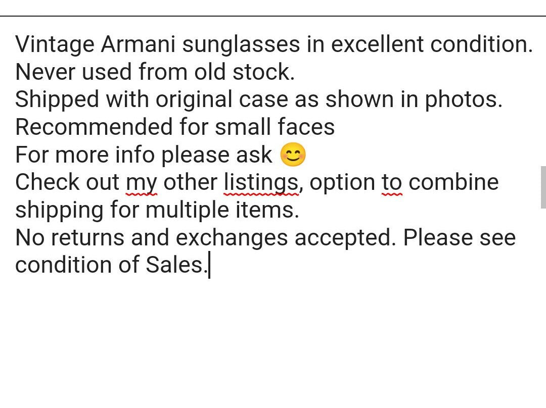90 年代的 Emporio Armani 太阳镜，配以 brille 边框镜框
