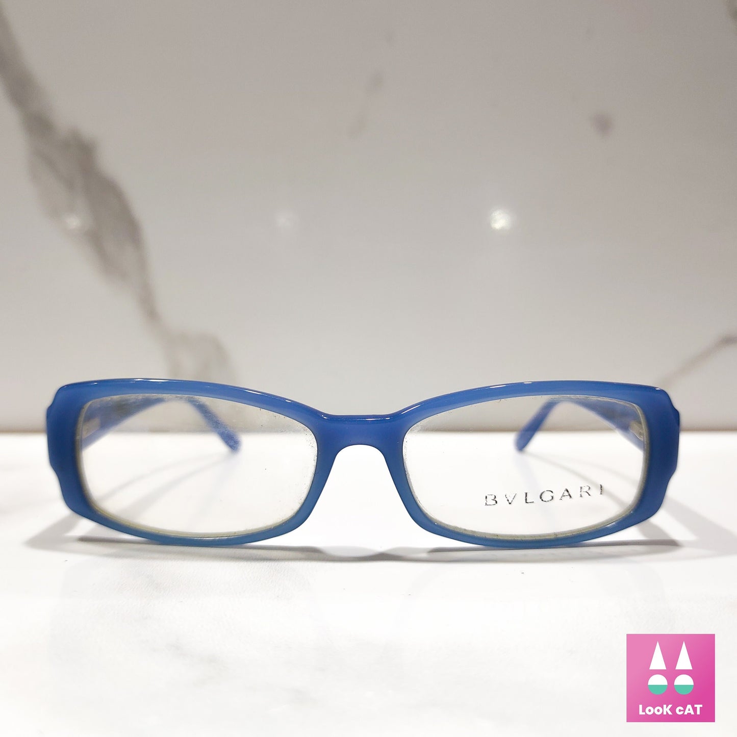 Bvlgari 455 眼镜框眼镜水钻边框 brille y2k 无框色调
