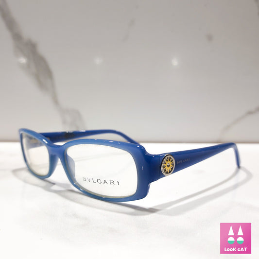 Bvlgari 455 eyeframe eyeglasses rhinestone bezel brille y2k rimless shades