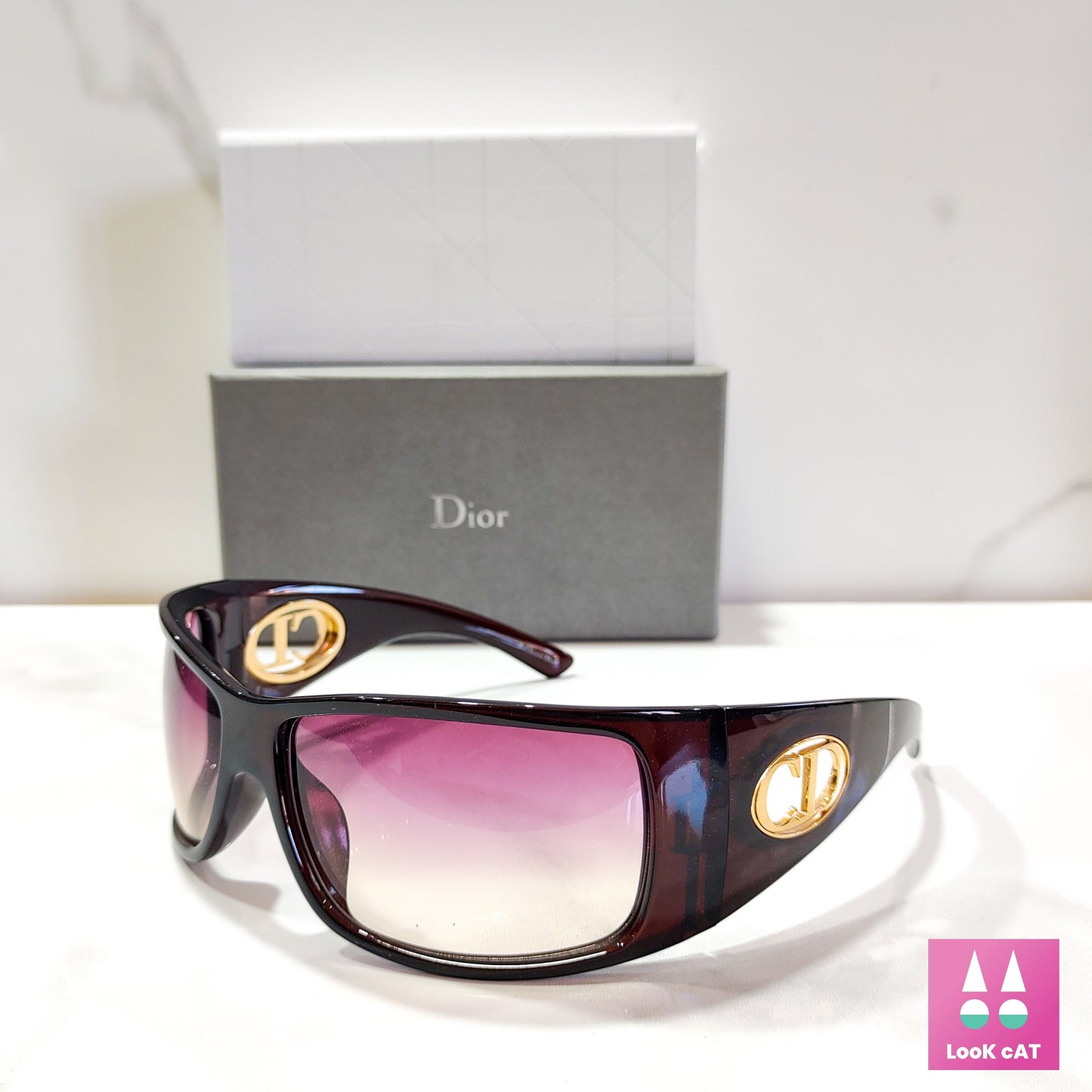 Dior Flavor 1 occhiali da sole vintage wrap shield NOS occhiali gafas y2k Raro
