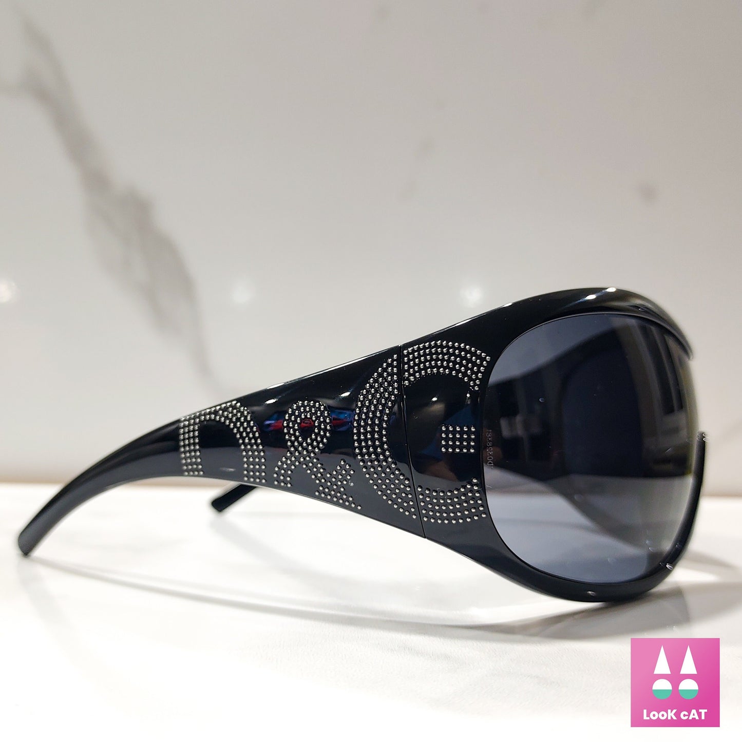 Dolce e Gabbana 8008 B Y2K occhiali da sole vintage oversize NOS occhiali gafas avvolgenti scudo