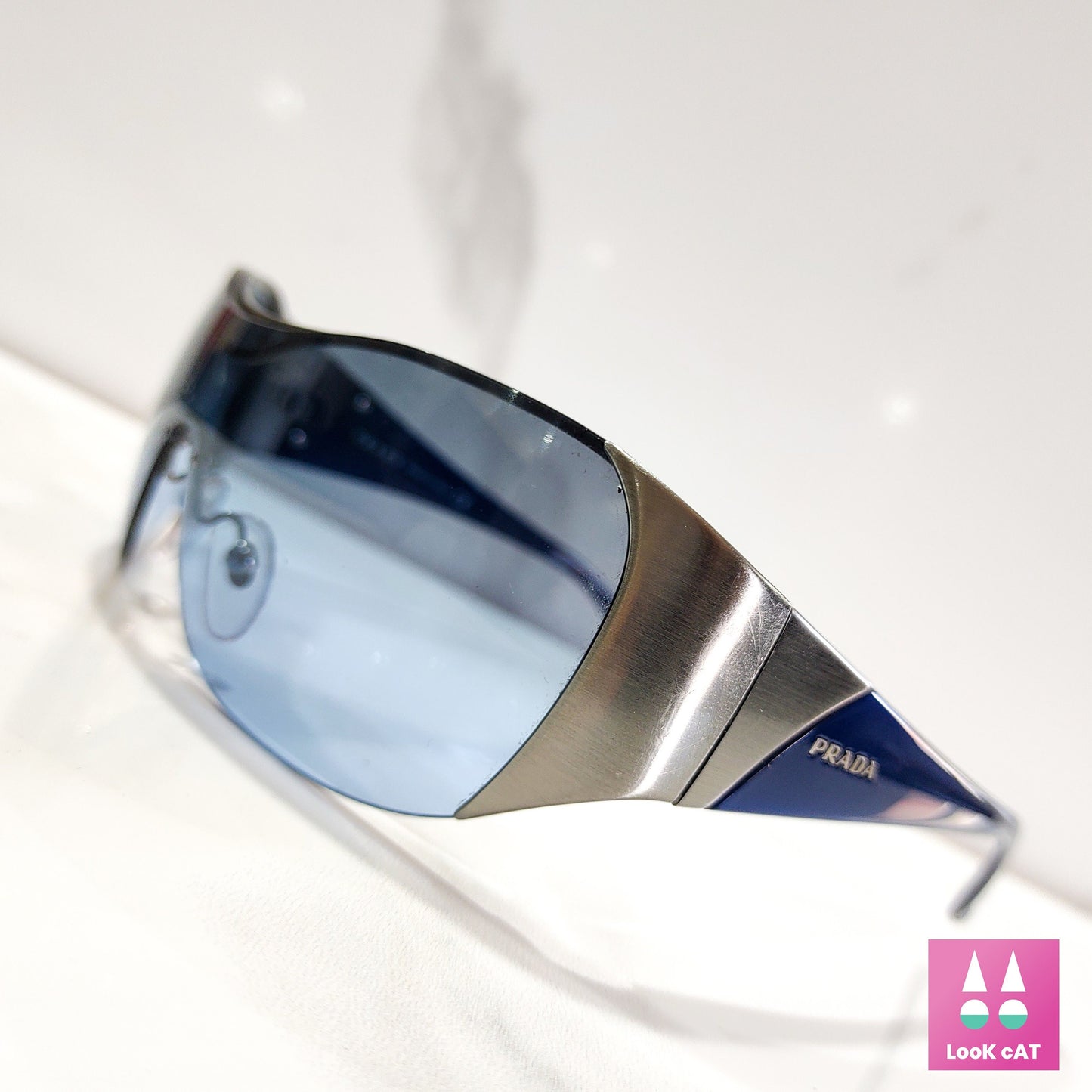 Prada 型号 SPR 53 G 太阳镜 wrap shield lunette brille shades y2k