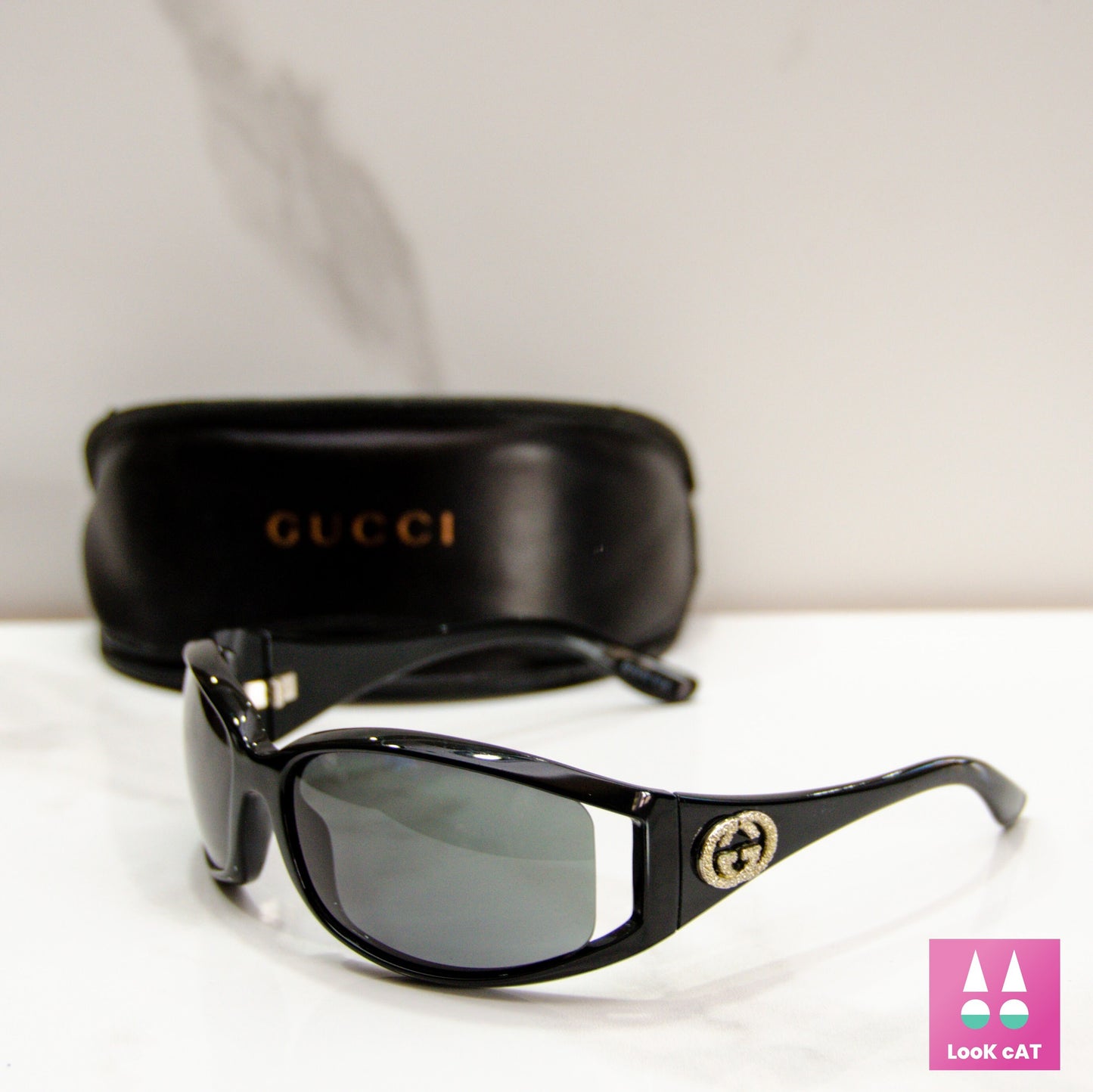 Gucci 2989 rhinestone vintage sunglasses rare wrap shield rhinestone glasses lunette brille 90s y2k