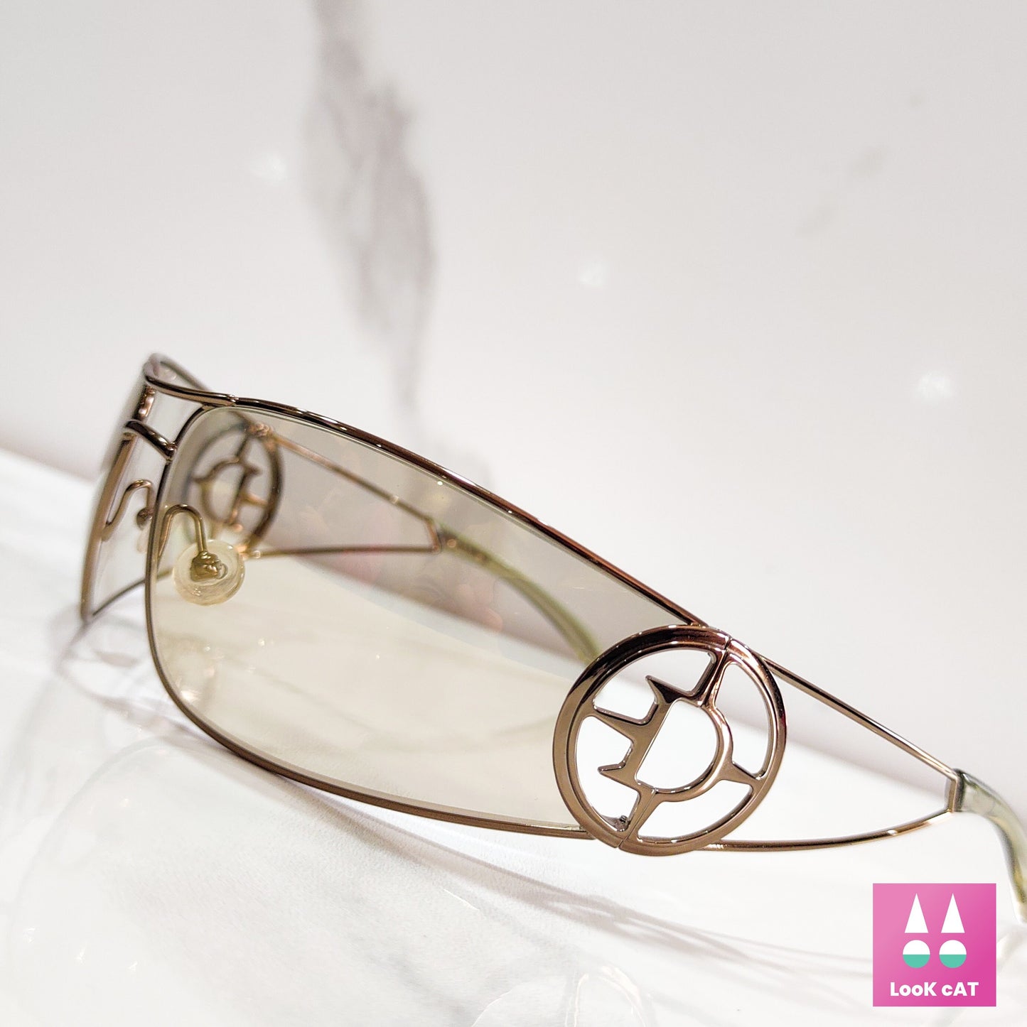 Christian Dior Calandre Rare 复古太阳镜 Wrap Shield Glasses gafas y2k Rare