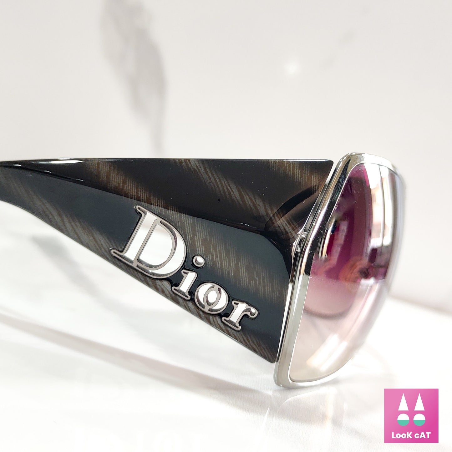 Christian Dior Gaucho 1 occhiali da sole scudo vintage NOS occhiali gafas y2k