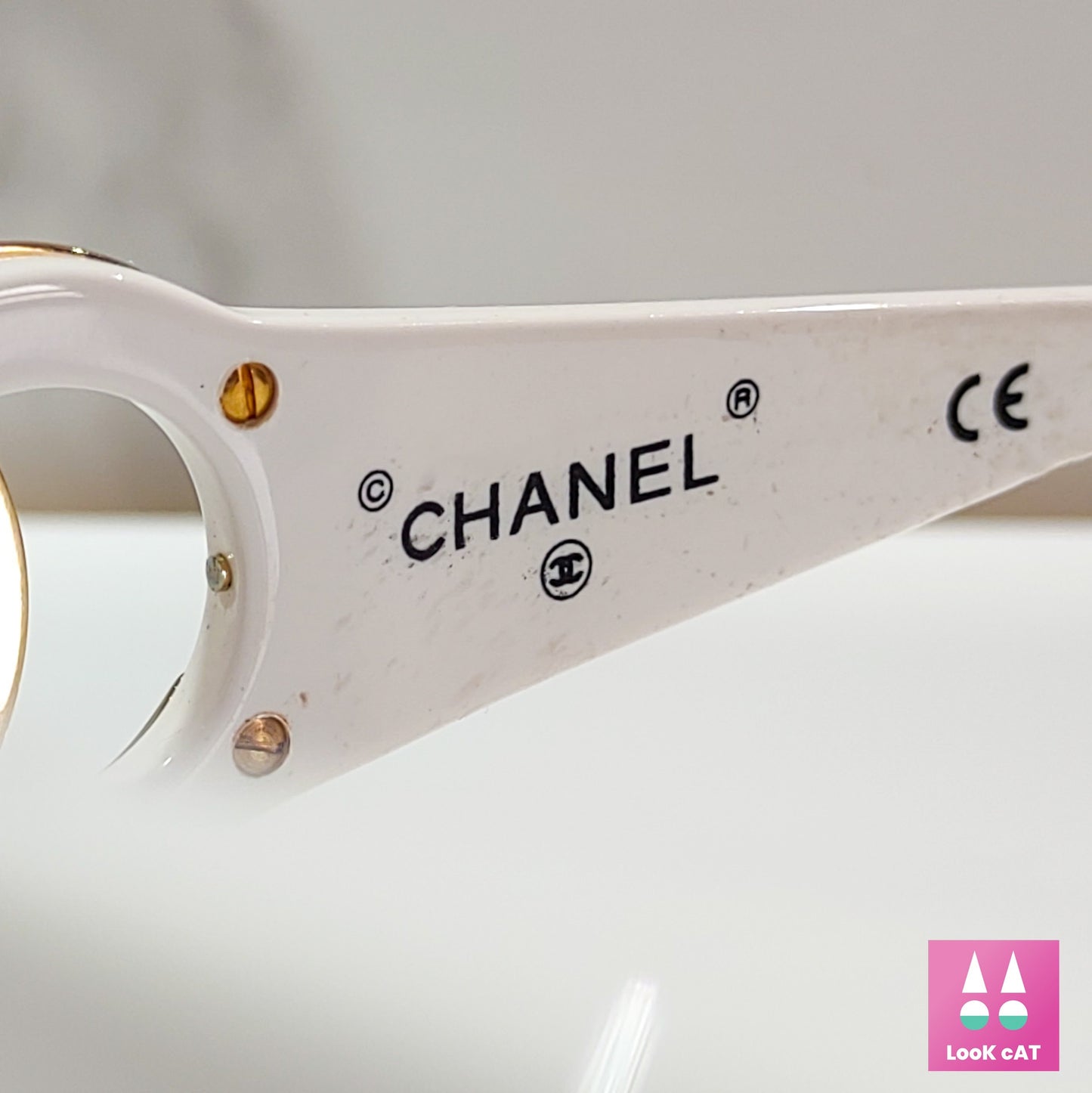 Chanel 型号 05253 90 年代罕见的 lunette brille 太阳镜，大 C 色调