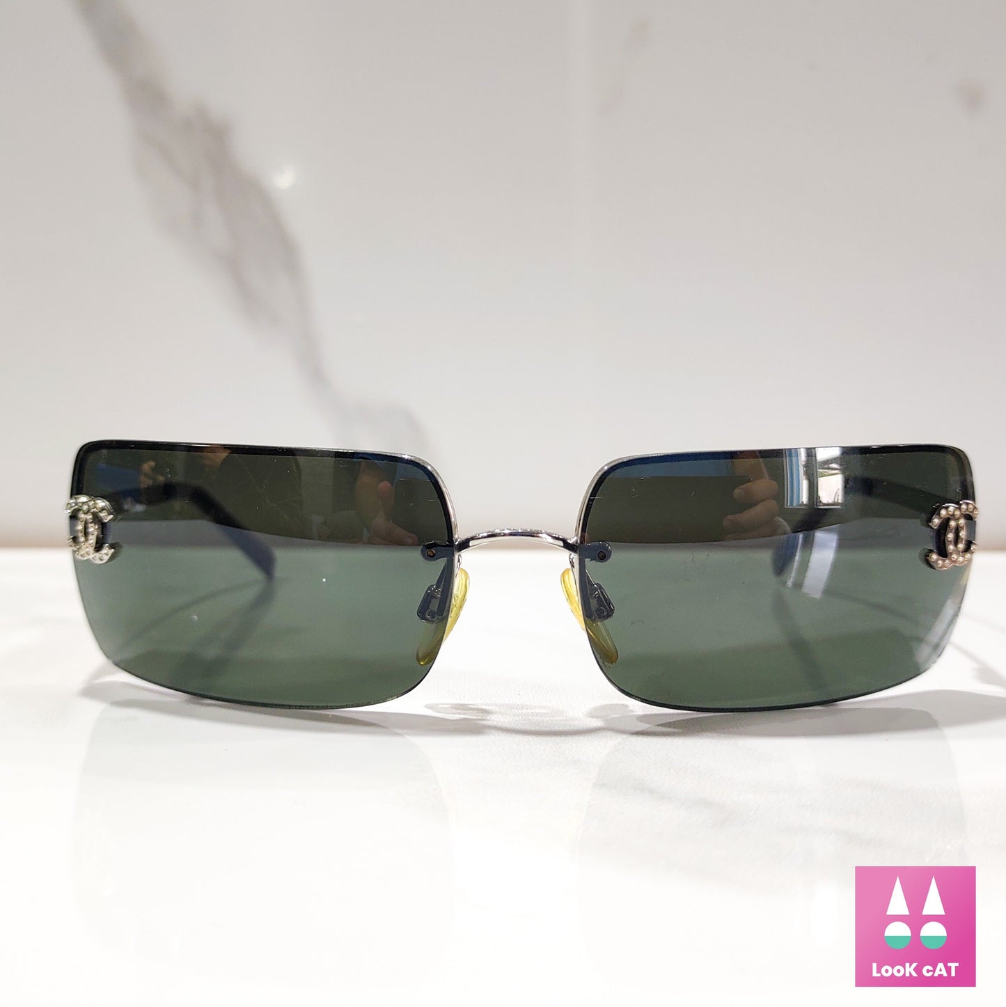 Chanel sunglasses model 4104 lunette brille y2k shades rimless