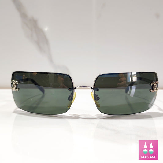 Occhiali da sole Chanel modello 4104 lunette brille y2k shades senza montatura